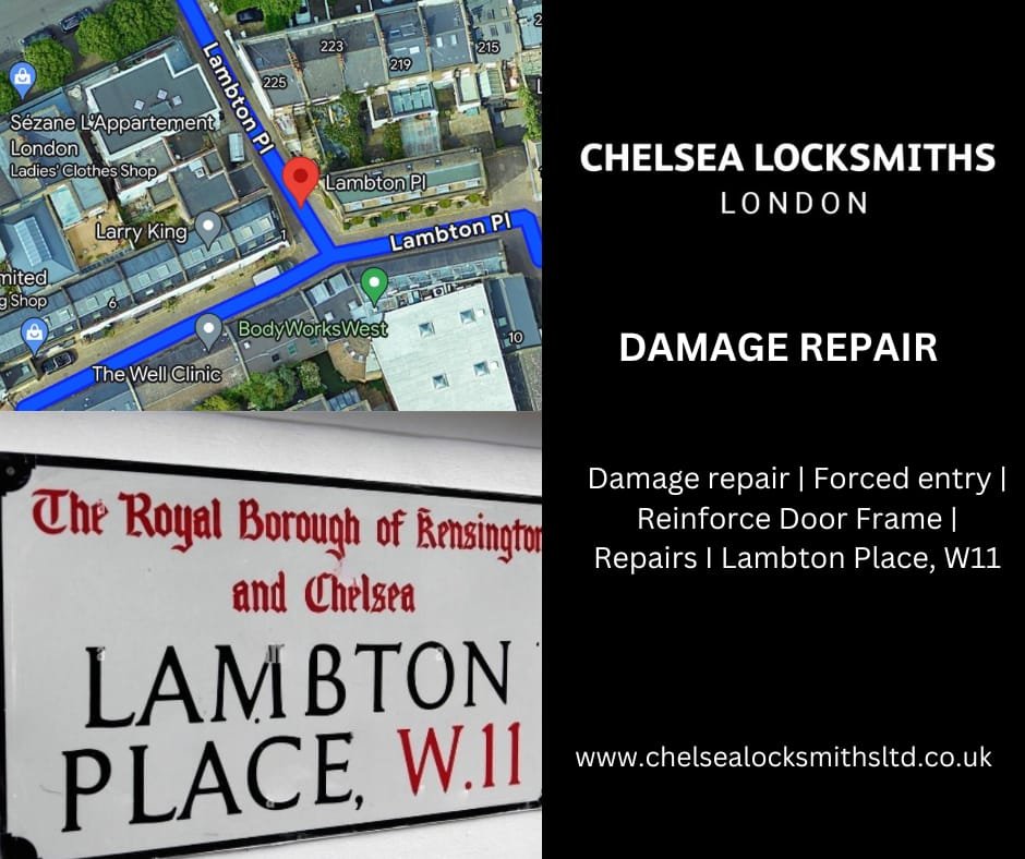 How can forced entry damage be repaired effectively?
